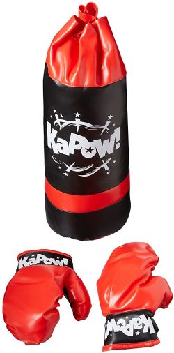 KAPOW PUNCHING BAG - SAC À FRAPPER AVEC GANTS DE BOXE